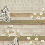 Обои ручная роспись The Art of Learning and Steps for the Flowers by Teo Yang Original colourway on Icefield India tea paper варинант исполнения - 1 | Loft Concept в Барнауле