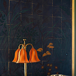 Обои ручная роспись Tsukimi Original colourway on gilded silk with antiquing варинант исполнения - 3 | Loft Concept в Барнауле