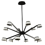 Люстра черного цвета на штанге Noir Supernova варинант исполнения - 2 | Loft Concept в Барнауле