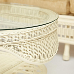 Комплект уличной мебели из ротанга Clara белый варинант исполнения - 12 | Loft Concept в Барнауле