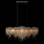 Люстра подвесная с металлическими дугами и длинными цепочками 115 см Atlantis Chain варинант исполнения - 12 | Loft Concept в Барнауле