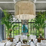 Люстра белая плетеная с кисточками Boho Tassel Chandelier варинант исполнения - 3 | Loft Concept в Барнауле