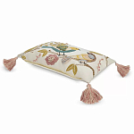 Чехол на подушку с кисточками и вышивкой птиц Ethnic mix Birds Rect варинант исполнения - 1 | Loft Concept в Барнауле