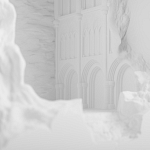 Встраиваемый в стену гипсовый светильник под покраску с эффектом разрушенной стены Antiquity Athena варинант исполнения - 6 | Loft Concept в Барнауле