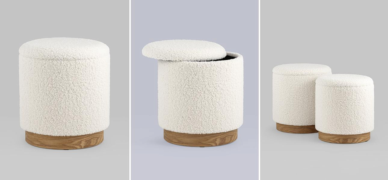 Пуф Bridie Pouf с ящиком - Loft-Concept в Барнауле