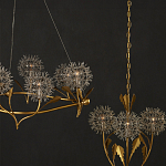 Люстра круглая с декором в виде цветков одуванчика Hanging Dandelion варинант исполнения - 6 | Loft Concept в Барнауле