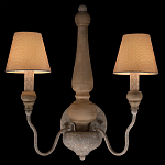 Бра с двумя конусовидными тканевыми абажурами Neighborhood варинант исполнения - 2 | Loft Concept в Барнауле