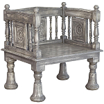 Деревянное кресло из массива манго Casco Grey Mango Chair варинант исполнения - 1 | Loft Concept в Барнауле