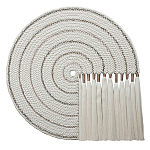 Художественный Гобелен Макраме White Disk Harmony варинант исполнения - 4 | Loft Concept в Барнауле