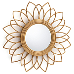 Зеркало из ротанга в форме цветка WICKER MIRROR 65  варинант исполнения - 1 | Loft Concept в Барнауле