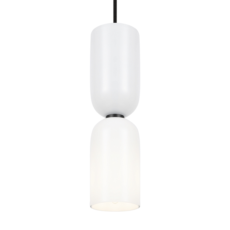 Подвесной светильник Gray-white lampshade Черный Подвесной светильник Gray-white lampshade Черный в Барнауле | Loft Concept