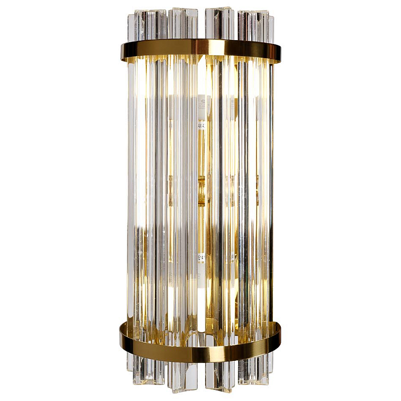 Бра Suspension Glass Cylinders Sconces 35 Глянцевое золото Прозрачный Бра Suspension Glass Cylinders Sconces 35 Глянцевое золото Прозрачный в Барнауле | Loft Concept
