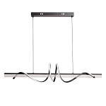 Люстра линейная черного цвета с волнообразным металлическим элементом Luke Lampco Tracer Lamp варинант исполнения - 2 | Loft Concept в Барнауле