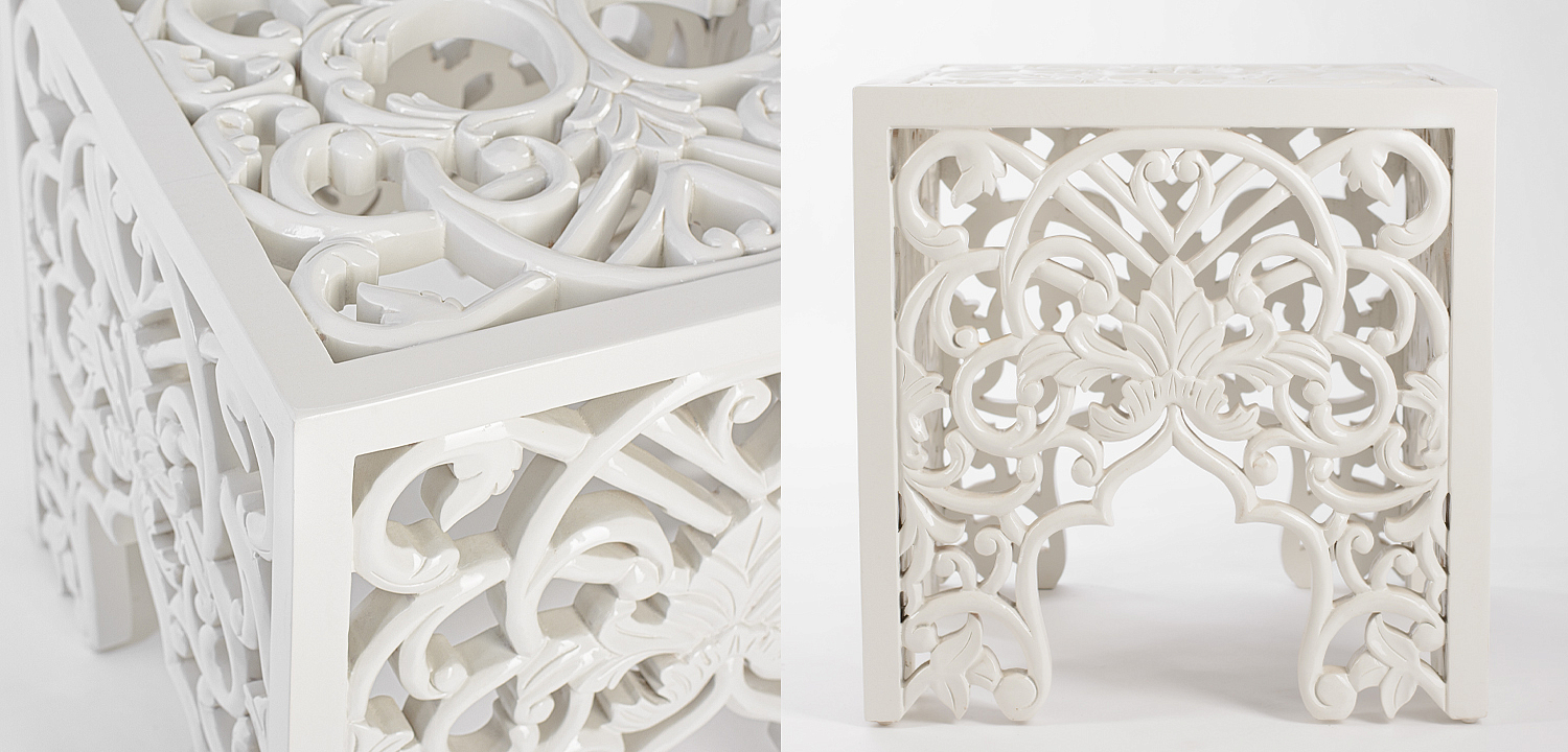 Приставной стол Side Table White lace Приставной стол Side Table White lace - Loft-Concept в Барнауле