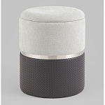 Пуф Mauldine с ящиком серо-черный с экокожей варинант исполнения - 1 | Loft Concept в Барнауле