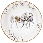 Сервиз обеденный из фарфора с изображением лошадей на 6 персон 23 предмета Porcelain Horse Set варинант исполнения - 6 | Loft Concept в Барнауле
