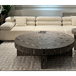 Столик журнальный круглый с полосатым узором Zebroids варинант исполнения - 5 | Loft Concept в Барнауле