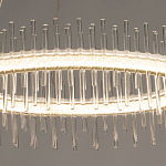 Люстра круглая с прозрачными стеклянными трубками 51 см Nembus варинант исполнения - 5 | Loft Concept в Барнауле