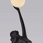 Торшер черная статуэтка Девушка Girl Carries Light Balls варинант исполнения - 1 | Loft Concept в Барнауле