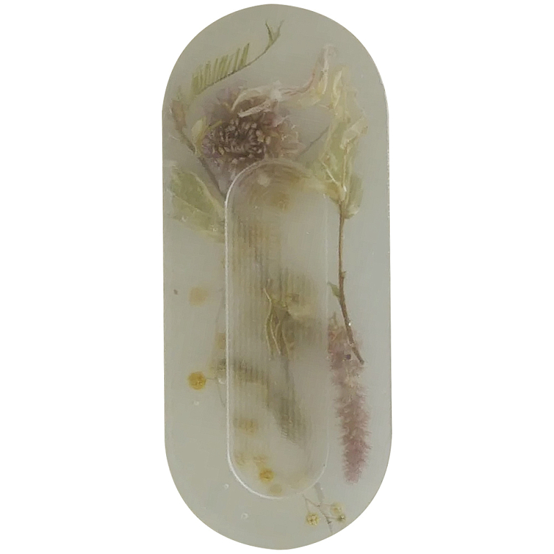 Подставка под благовония из эпоксидной смолы с цветами белая Epoxy Resin Flowers Incense Oval Stand White Белый Подставка под благовония из эпоксидной смолы с цветами белая Epoxy Resin Flowers Incense Oval Stand White Белый в Барнауле | Loft Concept