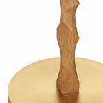 Торшер с цилиндрическим тканевым абажуром на каркасе волнистой формы Rotation варинант исполнения - 2 | Loft Concept в Барнауле