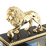 Настольный письменный набор из лазурита с декором в виде льва Golden Lion варинант исполнения - 4 | Loft Concept в Барнауле