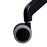 Стул с мягкой бежевой обивкой из велюра и подъемно-поворотным механизмом на черных колесиках Harper Beige варинант исполнения - 6 | Loft Concept в Барнауле