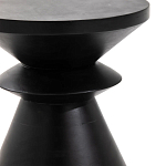 Черный приставной столик из массива AMORPHOUS варинант исполнения - 2 | Loft Concept в Барнауле