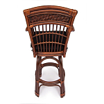 Барный стул из ротанга Eloise коричневый варинант исполнения - 4 | Loft Concept в Барнауле