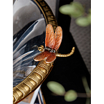 Чаша из прозрачного стекла с бронзовым рельефным ободком Eden Garden варинант исполнения - 6 | Loft Concept в Барнауле