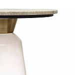 Кофейный столик с прозрачным основанием и столешницей с мраморным узором Transparent Base варинант исполнения - 2 | Loft Concept в Барнауле