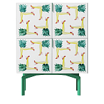 Тумба  с рисунком ShortT Pina Colada Green варинант исполнения - 1 | Loft Concept в Барнауле