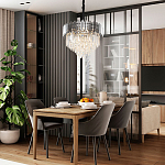 Люстра с хрустальным декором Luxxu Crystal Chrome Chandelier варинант исполнения - 3 | Loft Concept в Барнауле