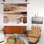 Тканый вручную монументальный настенный гобелен Earth Flow варинант исполнения - 4 | Loft Concept в Барнауле