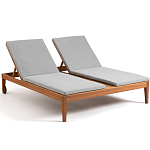 Шезлонг двухместный из эвкалипта Sunset варинант исполнения - 1 | Loft Concept в Барнауле