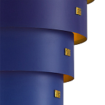 Подвесной светильник фигурный синий из 4-х широких колец Alternating Rings варинант исполнения - 2 | Loft Concept в Барнауле