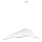 Подвесной светильник с асимметричным волнообразным абажуром и фактурной бахромой по краю Tactile Line варинант исполнения - 12 | Loft Concept в Барнауле