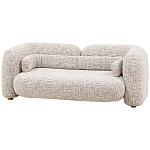 Дизайнерский двухместный диван с мягкими спинкой и подлокотниками бежевый Madelaine Sofa Beige варинант исполнения - 3 | Loft Concept в Барнауле