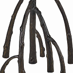 Торшер с цилиндрическим абажуром на каркасе в виде корня растения Curling Light варинант исполнения - 3 | Loft Concept в Барнауле