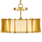 Потолочный светильник круглый с каркасом в форме треугольников и тканевым абажуром Brutal Light варинант исполнения - 1 | Loft Concept в Барнауле