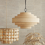 Люстра с каскадом из круглых декоративных элементов Texture Discs варинант исполнения - 4 | Loft Concept в Барнауле