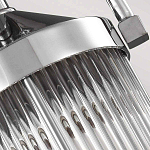 Подвесной светильник цвета хром с рифленым стеклянным цилиндрическим плафоном в современном стиле Feiss варинант исполнения - 5 | Loft Concept в Барнауле