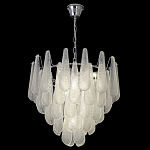 Люстра с подвесками из рифленного стекла в форме капель Textured Glass Chandelier варинант исполнения - 16 | Loft Concept в Барнауле
