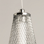 Люстра круглая каскадня с 5-ю плафонами из металлической сетки Mesh Lampshade Lighting варинант исполнения - 9 | Loft Concept в Барнауле