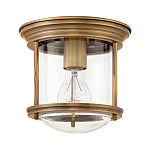 Потолочный светильник для ванных комнат с цилиндрическим стеклянным плафоном и одной лампой Hinkley варинант исполнения - 5 | Loft Concept в Барнауле