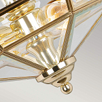 Потолочный светильник шестигранной формы с прозрачными стеклянным плафоном Elstead Lighting варинант исполнения - 11 | Loft Concept в Барнауле