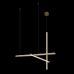 Люстра с 3-мя  пересекающимися цилиндрическими плафонами на тонких тросах Trumpet tube варинант исполнения - 3 | Loft Concept в Барнауле