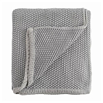 Плед из хлопка серого цвета Waffle Comfort варинант исполнения - 1 | Loft Concept в Барнауле