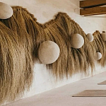 Большая дизайнерская Инсталляция из соломы RAFFIA Installation  варинант исполнения - 4 | Loft Concept в Барнауле