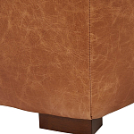 Кожаное модульное кресло коричневое без подлокотников с подушкой Coul Leather Modular Armchair варинант исполнения - 5 | Loft Concept в Барнауле